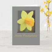 Italienisches Beileid Gelbe Daffodin Karte (Gelbe Blume)