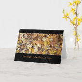 Italienisches Beileid Herbstblätterung Karte (Gelbe Blume)