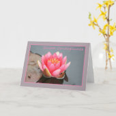 Italienisches Beileid Rosa Lilie Karte (Gelbe Blume)