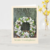 Italienisches Beileid Sentite Condoglianze Karte (Gelbe Blume)