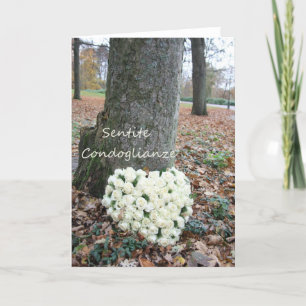 Italienisches Beileid Sentite Condoglianze Karte