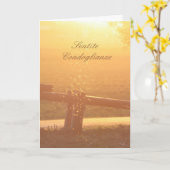 Italienisches Beileid Sonnenlichtmoskito Karte (Gelbe Blume)