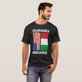 Italienisches Blut & amerikanisches Herz Italienis T-Shirt (Vorne ganz)