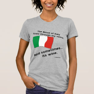 Italienisches Blut fließt durch Adern Manchmal ist T-Shirt