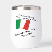 Italienisches Blut fließt meine Adern manchmal wei (Rückseite)