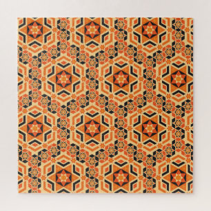 Italienisches Bodengeometrisches Muster, vintage M Puzzle