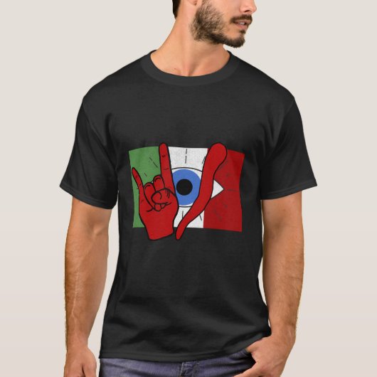 Italienisches Böse Eye Il Malocchio Maloik Malocch T-Shirt (Vorderseite)
