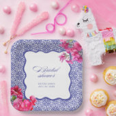 Italienisches Bougainvillea-Brautparty Pappteller (Party)