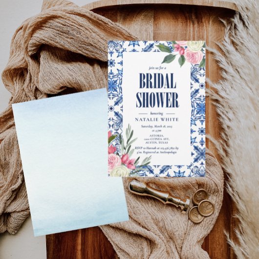 Italienisches Bougainvillea mediterranes Brautpart Einladung