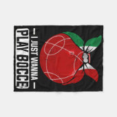 Italienisches Bowling Game Italy Bocci Player Bocc Fleecedecke (Vorderseite (Horizontal))