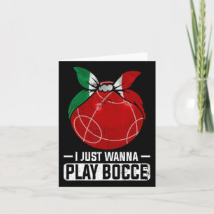 Italienisches Bowling Game Italy Bocci Player Bocc Karte