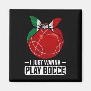 Italienisches Bowling Game Italy Bocci Player Bocc Magnet