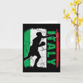 Italienisches Boxteam Italienische Flag Boxhandsch Karte (Gelbe Blume)