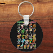 Italienisches Brain Rot Brainrot Funny Memes Schlüsselanhänger (Vorderseite)