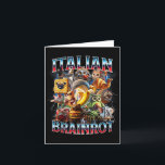 Italienisches Brain Rot Italienisches Brainrot Fun Karte<br><div class="desc">Italienisches Gehirn Rot Italienisches Brainrot Funny Memes Junge Kinder</div>