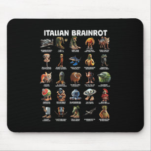 Italienisches Brain Rot Italienisches Brainrot Fun Mousepad