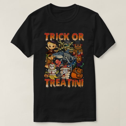 Italienisches Brainrot Halloween Kostümdesign T-Shirt (Design vorne)