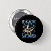 Italienisches Brainrot-Meme La Vaca Saturno Saturn Button (Vorne & Hinten)