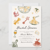 Italienisches Brautparty Einladung (Vorderseite)