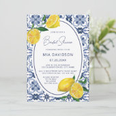 Italienisches Brautparty Einladung (Stehend Vorderseite)