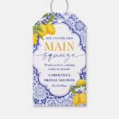 Italienisches Brautparty Geschenkanhänger (Vorderseite)