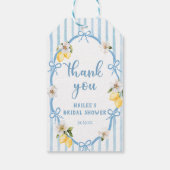 Italienisches Brautparty-Geschenketikett Geschenkanhänger (Rückseite)