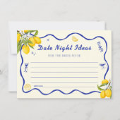 Italienisches Brautparty Lemon Einladung (Vorderseite)