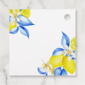 Italienisches Brautparty Lemon Geschenkanhänger (Rückseite)