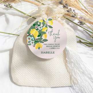 Italienisches Brautparty Lemon Geschenkanhänger
