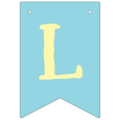 Italienisches Brautparty Lemons Blue La Dolce Brid Wimpelkette (Zweite Fahne)