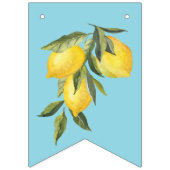 Italienisches Brautparty Lemons Blue La Dolce Brid Wimpelkette (Erste Fahne)