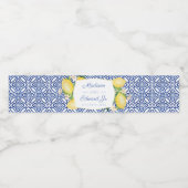 Italienisches Brautparty Lemons Party Wasserflaschenetikett (Einzelnes Label)