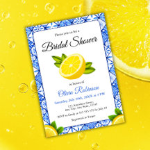 Italienisches Brautparty Tile Lemon