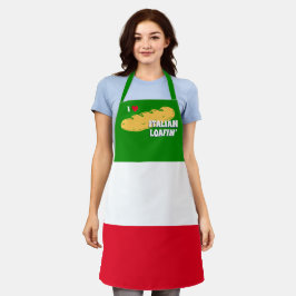 Italienisches Brot Italienische Flagge personalisi Schürze