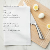 Italienisches Brot-Rezept-Geschirrtuch Geschirrtuch (Viertel Falte)