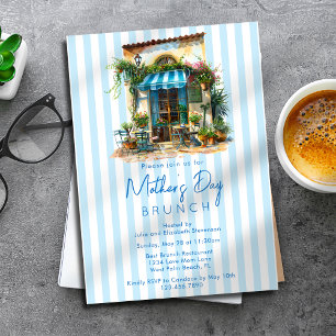 Italienisches Café La Dolce Vita Muttertags-Brunch Einladung
