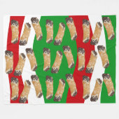 Italienisches Cannoli Dessert Fleecedecke (Vorderseite (Horizontal))