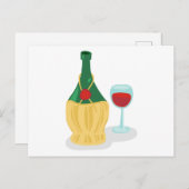 Italienisches Chianti Postkarte (Vorne/Hinten)