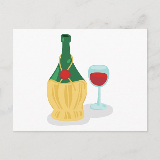 Italienisches Chianti Postkarte (Vorderseite)