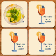 Italienisches Cocktail-Getränk Vintage Retro Happy