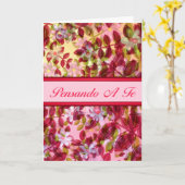 Italienisches Denken an Sie Pensando ein Te Karte (Gelbe Blume)