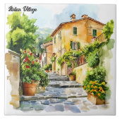 Italienisches Dorf Fliese (Vorderseite)