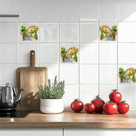 Italienisches Dorf Fliese