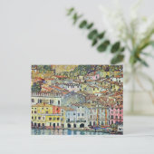 Italienisches Dorf Malcena am Gardasee von Klimt Postkarte (Stehend Vorderseite)