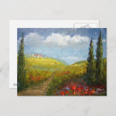 Italienisches Dorf Toskana Postkarte (Vorne/Hinten)