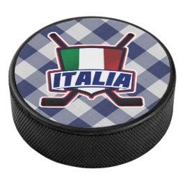 Italienisches Eishockeyteam Puck