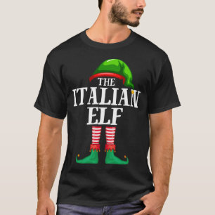 Italienisches Elf Matching Familienweihnachtliches T-Shirt