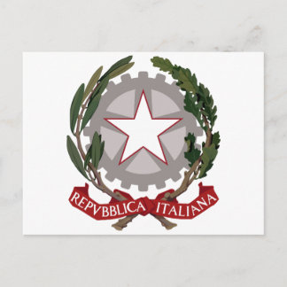 Italienisches Emblem Postkarte