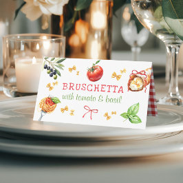 Italienisches Essen Heilige Cannoli Party-Tisch Pl Platzkarte