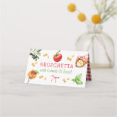 Italienisches Essen Heilige Cannoli Party-Tisch Pl Platzkarte (Rückseite)